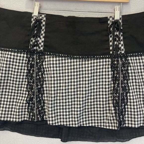 Vintage Y2K Tripp NYC Mini Skirt Plus Size 26 Goth Punk Skater Alt Dark Academia - Picture 4 of 15